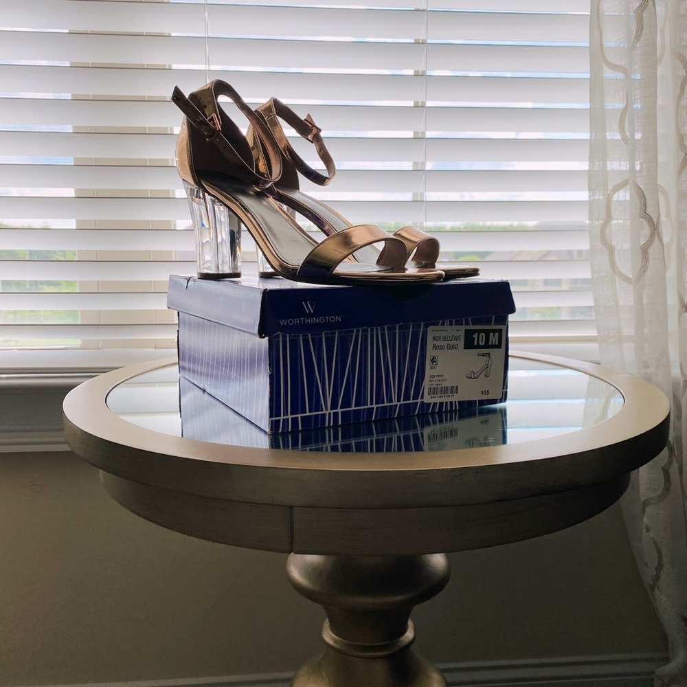 NWB-Rose Gold Heels/ Shoes